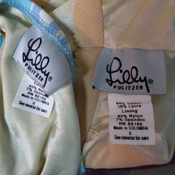 Lilly Pulitzer Size 6 Swimsuit Womens Halter Neck Tankini Tropical Parrot Print - Picture 7 of 8